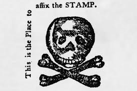 <p>1765</p><p>taxing on lots o paper goods</p><p>pissed of the powerful ppl (lawyers, journalists, the people in the press)</p><p>led to increase in andti-british propaganda</p><p>repealed in 1766</p>