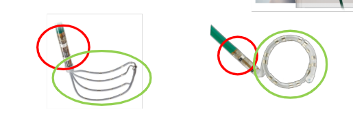 <ol><li><p>Proximal RIGID end = shaft with magnetic sensor, collects VoXels (impedance fiducials, points that link magnetic and impedance data). Visualized based on magnetic data.</p></li><li><p>Distal FLEXIBLE end = paddle or loop, visualized based on impedance and magnetic data, so requires VoXel points to be visualized and to collect data</p></li></ol><p></p>