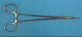 <p> is used to clamp deep blood vessels. Burlishers have two closed finger rings. Burlishers with an open finger ring are called tonsil hemostats. Other names: Schnidt tonsil forcep, Adson forcep.</p>