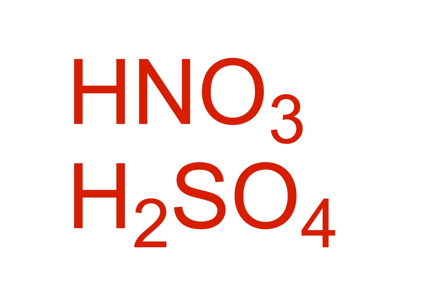 <p>NO2 attaches to the cyclohexane - HNO3, H2SO4</p>