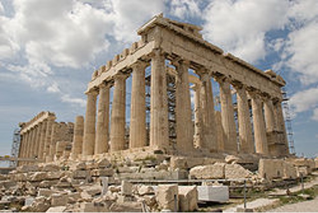 <p><span><em>This ancient Greek temple built in the 5th century B.C. is a refined example of post-and-lintel construction.</em></span></p>