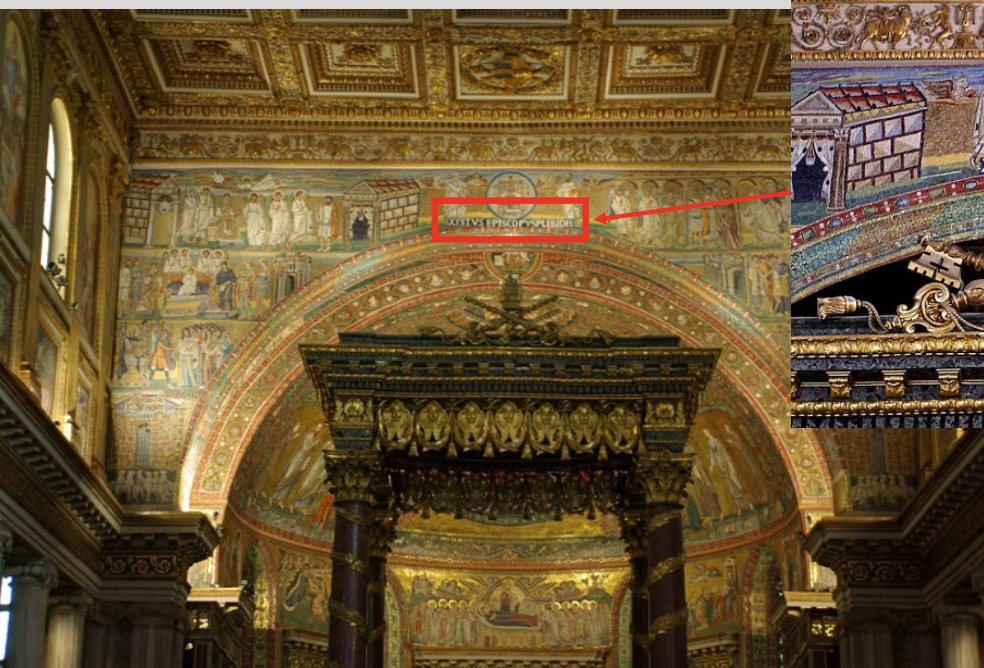 <p>Triumphal Arch Mosaic of Santa Maria Maggiore (434 AD)</p>