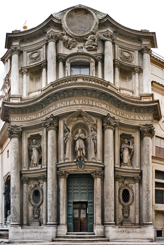 <p>Rome, Italy. Francesco Borromini (architect). 1638-1646 C.E. Stone and stucco.</p>