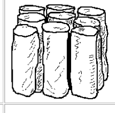 <p>This term describes the shape of soil as vertical columns or pillars.. They have moderate permeability, and are found in the B horizon.</p>