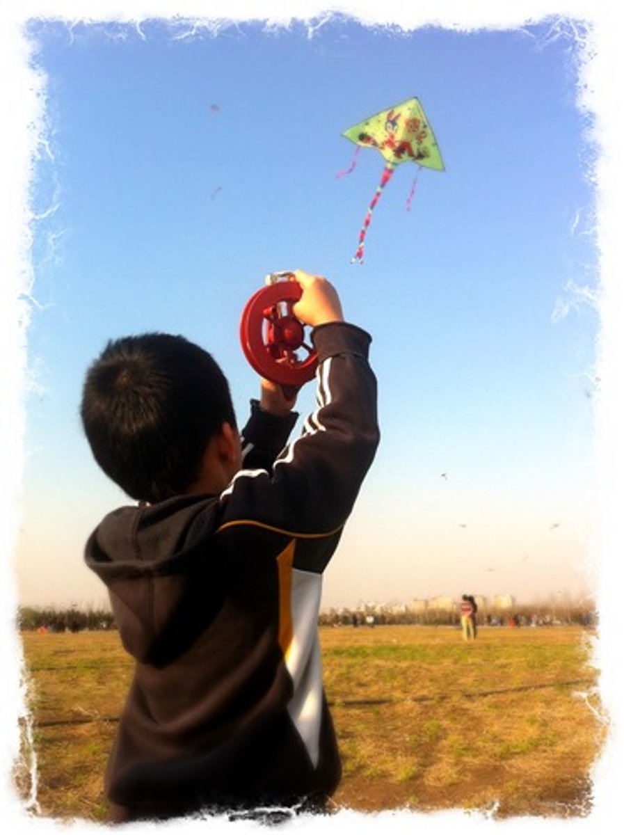 <p>to fly a kite</p>