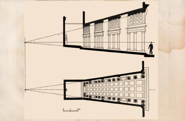 <p>Francesco Borromini </p><p>Iluzivní galerie,</p><p>Řím – Palazzo Spada </p><p>1652</p>