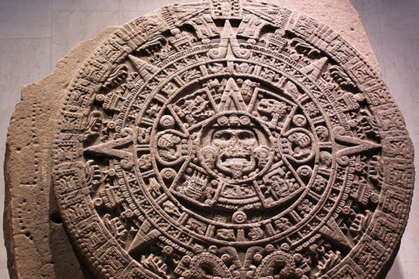 <p>Aztec sun stone</p>