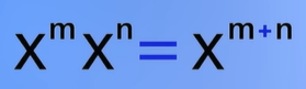 <p>What is the name of the law of exponents shown?</p>