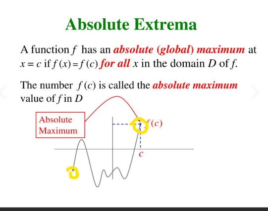 <p>By looking for local extreme values.</p>