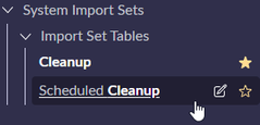 <p><strong>All &gt; System Import Sets &gt; Import Set Tables &gt; Cleanup</strong></p>