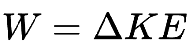 work-energy theorem formula