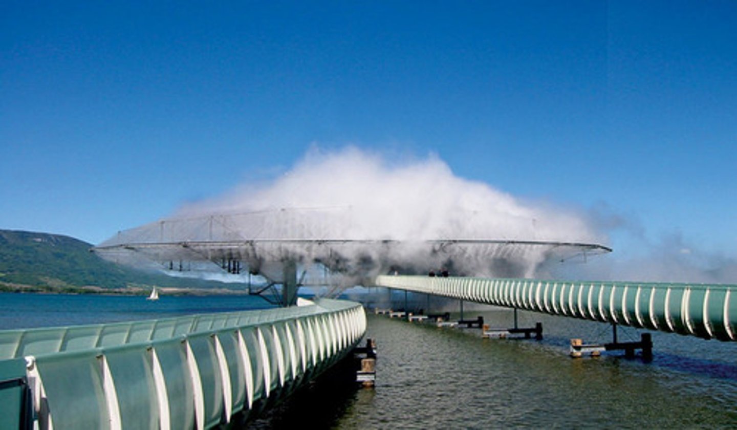 <p>Designed by Elizabeth Diller and Richard Scofidio. </p><p>Use of space to express, or make concrete, the relationship between memory and history. Inhabitable cloud</p>
