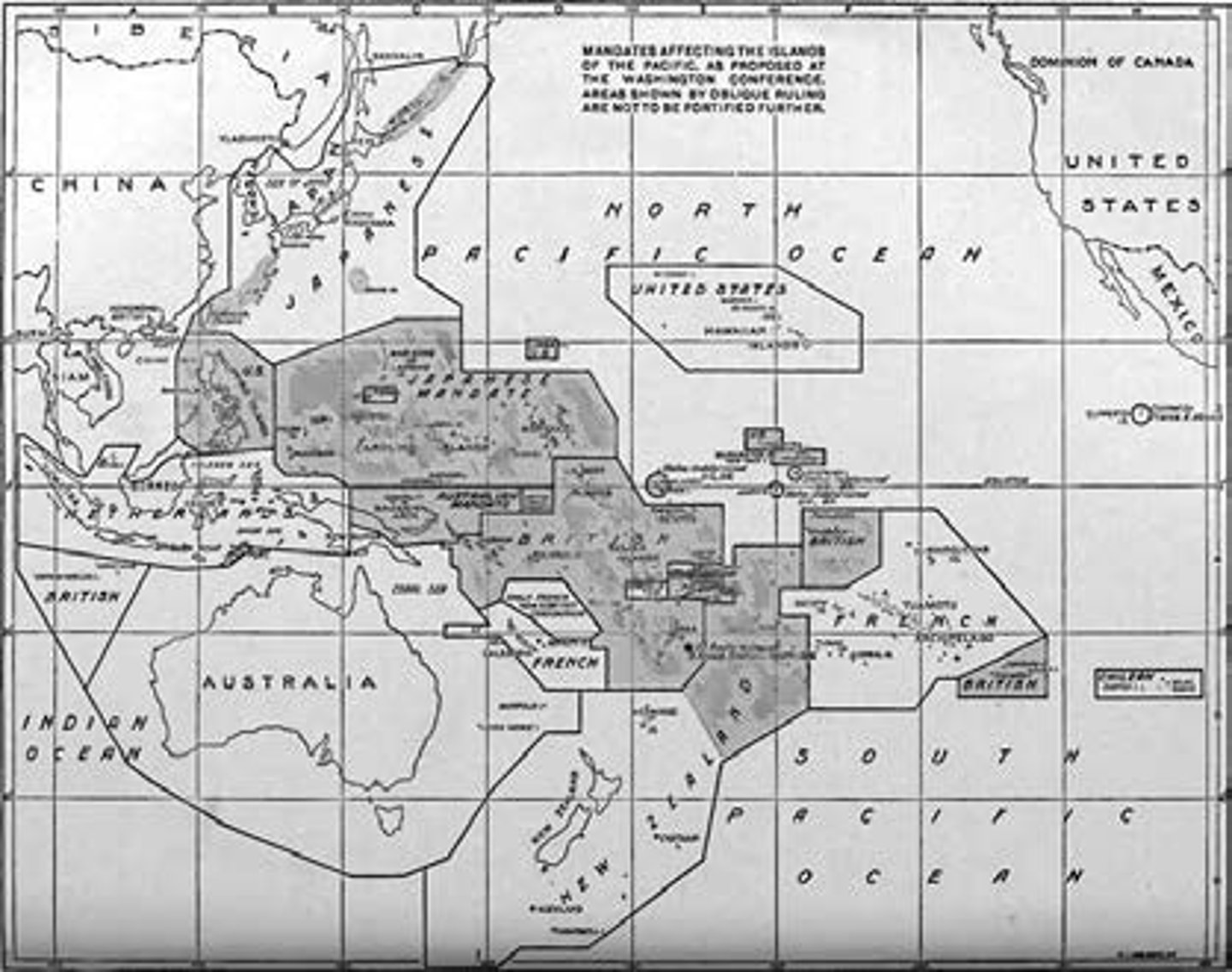 <p>Agreement between the U.S., Britain, France, and Japan to respect each other's territories in the Pacific and to submit any disputes to a joint conference of all four nations. Agreement was worked out at the same time as the Washington Naval Conference.</p>