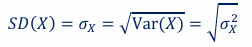 <p>The standard deviation is the (positive) square root of the variance:</p>