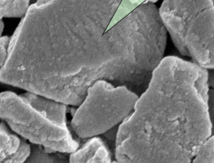 <p>describe this particle of inorganic fillers </p>