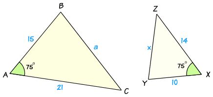 Are these triangles similar? How?
