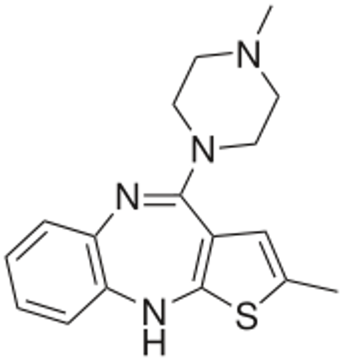 <p>- 2nd generation atypical antipsychotic</p><p>- metabolized by CYP1A2 and UDPGT</p>