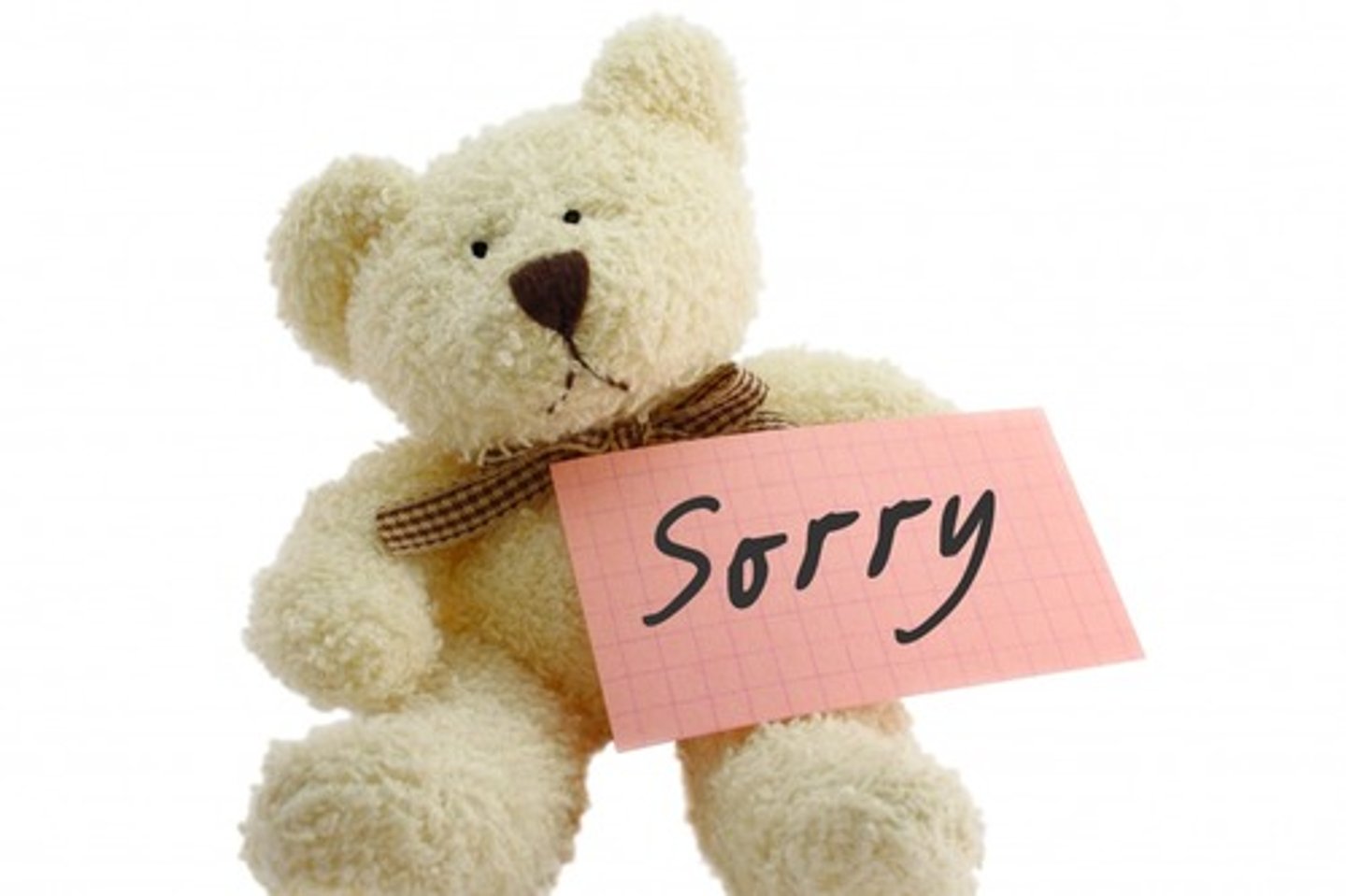 <p>Apologize</p>