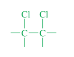 <p>if the alkyl halide has 2 halogens, and they’re on neighboring carbons, it is called __.</p>