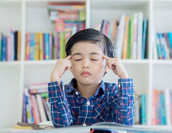 <p>(<em>verb</em>) to focus attention; to think very carefully about something that you are doing</p><p>“I need to _______. This is a hard problem.”</p>