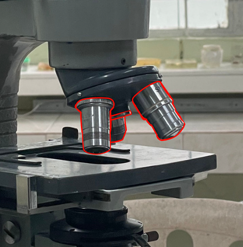 <p>Identify the microscope part</p>