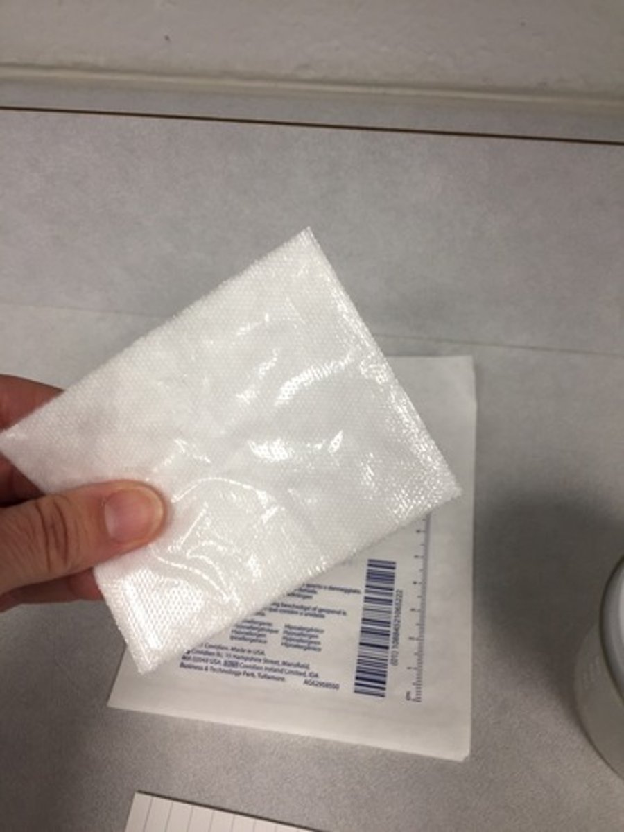 <p>1. Telfa Pad</p><p>What is the purpose? Cover the wound and absorbs drainage</p><p>Examples of Material? Non-Stick Gauze</p>