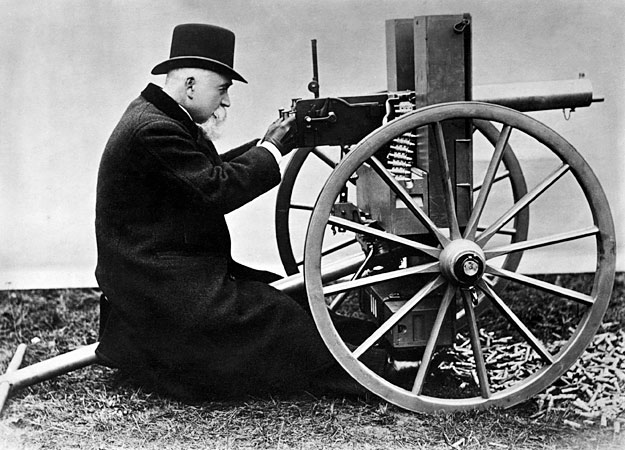 <p>Maxim gun</p>