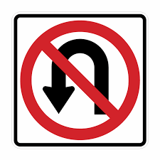 <p>What does No U-Turn mean?</p>