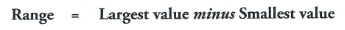 <p>Calculate the range for the following data set: [4, 8, 15, 16, 23, 42]</p>