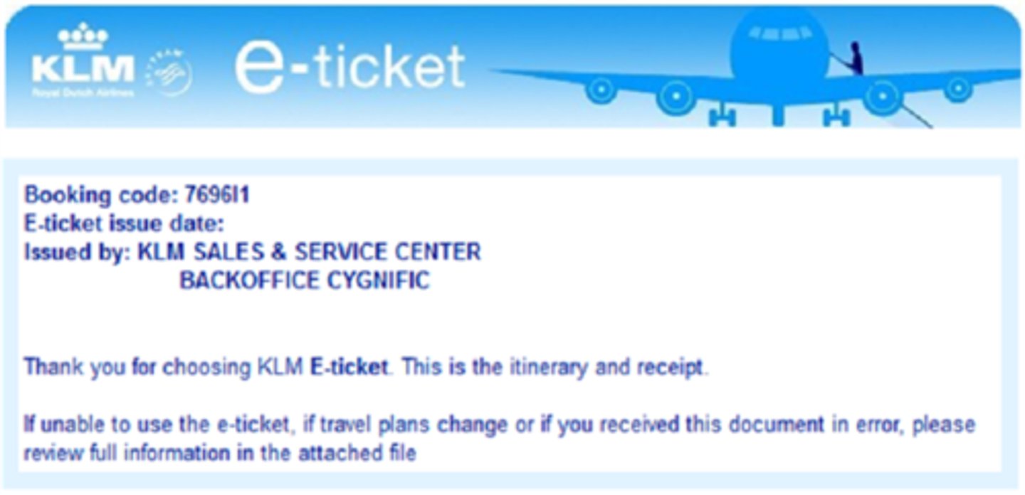 <p>e-ticket</p>