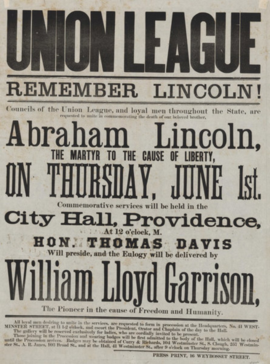 <p>In the South, a Republican Party organization to mobilize black and sympathetic white voters.</p>