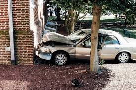 <p>to collide forcefully with another vehicle or object, often resulting in damage or injury<br><br><span>Two men </span>died<span> when </span>their<span> </span>car<span> … a </span>tree<span>.</span></p>