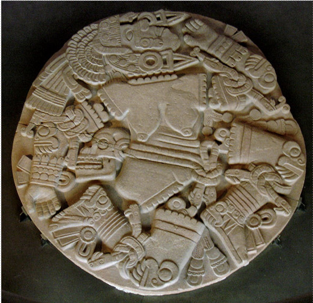 <p>aztec, 1375-1520 CE, volcanic stone</p>