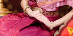 <p>wrap around skirt in Thai women ensemble</p>