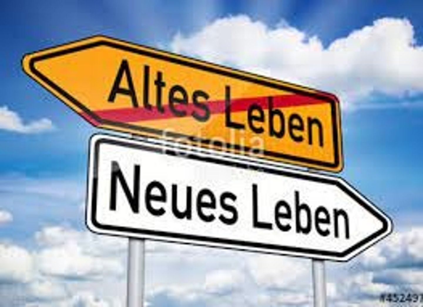 <p>ein neues Leben aufbauen</p>