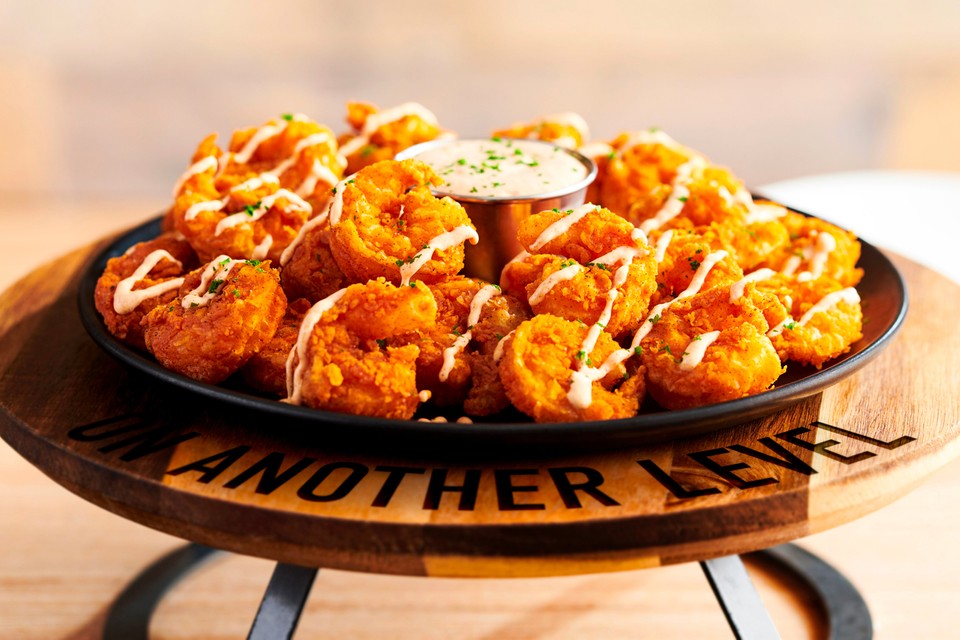 Bloomin fried shrimp (bloom shrimp)