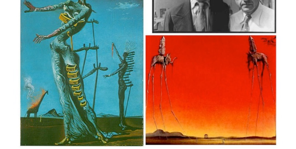 <p>face of war, lady w shelves, elephants on strings</p>
