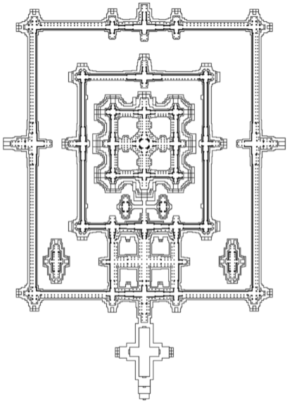 <p>What plan does Angkor Wat have?</p>