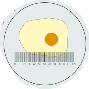 <p>using this value, find the diameter (roughly) of this atom</p>