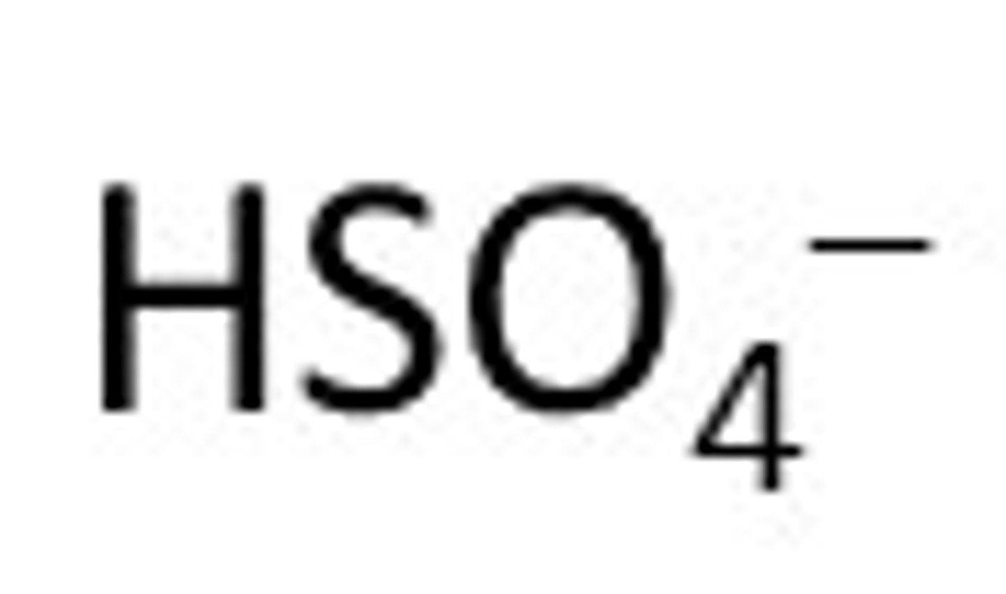 <p>HSO4 -</p>