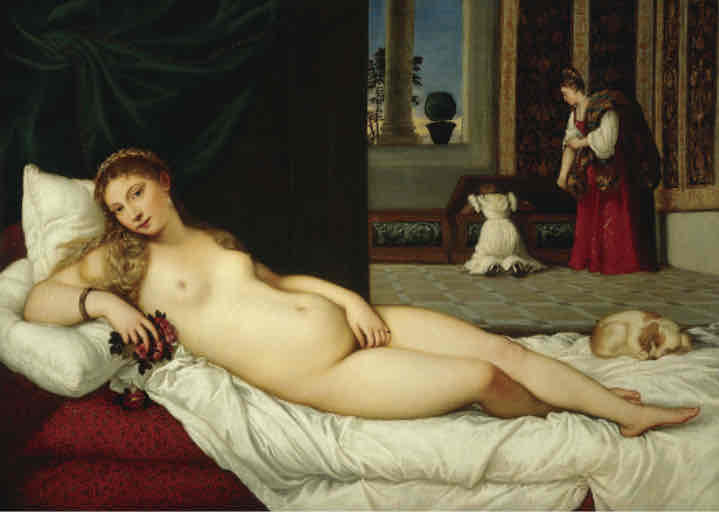 <p>venus of urbino</p>