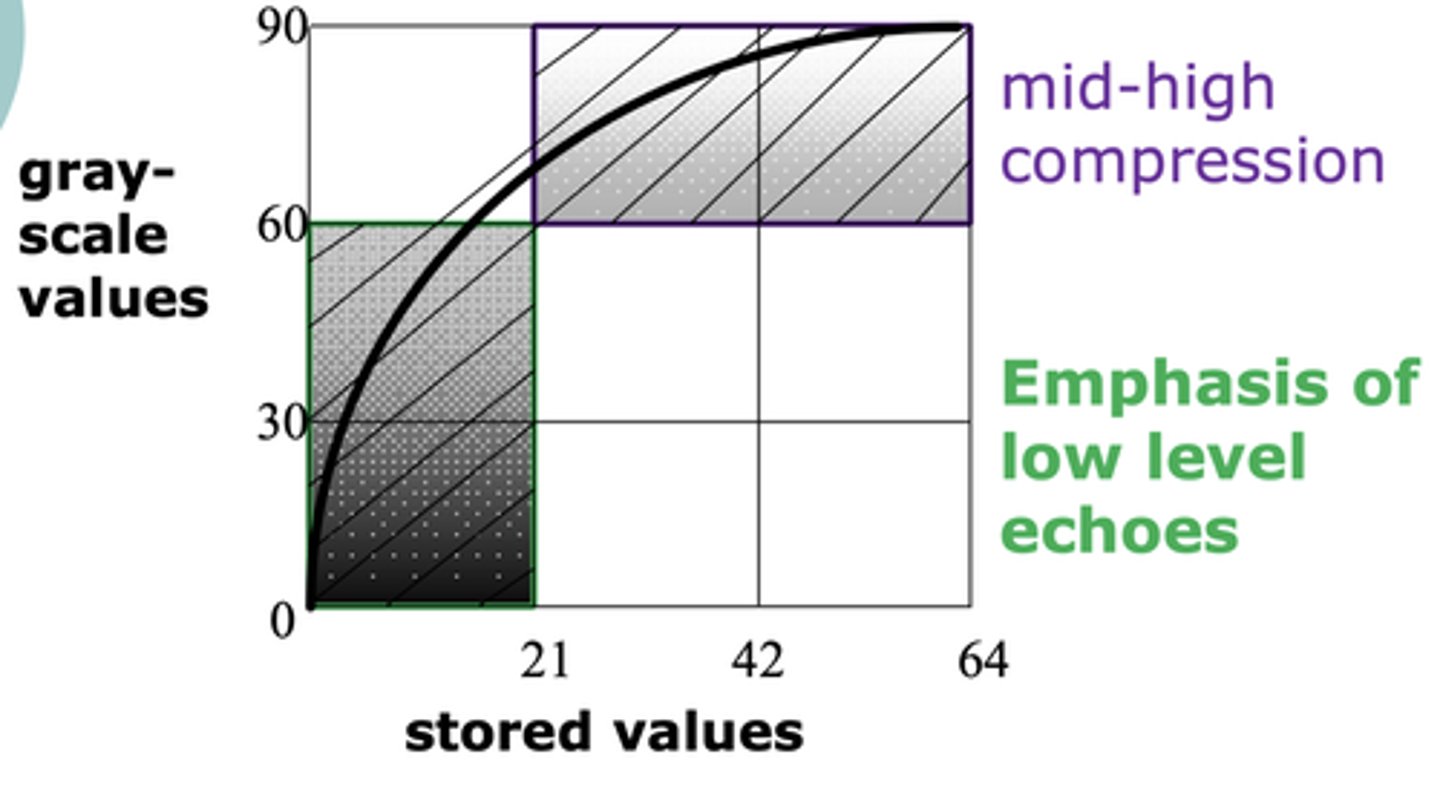 <p>Emphasis on low-level echoes</p>
