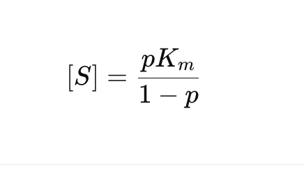 <p>By setting v = (desired saturation percentage) * Vmax in the Michaelis-Menten equation and solving for [S].</p><p>p being the desired saturation percentage (as a decimal e.g 0.9) </p>