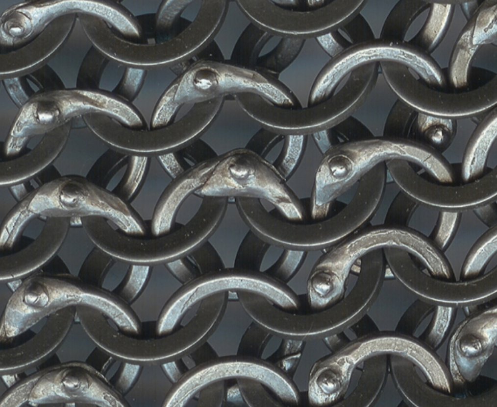 <p>What is the Process of making riveted chainmail?</p>