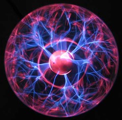 <p>state of matter made up of electrically charged particles - needs high temperatures and high pressure</p>