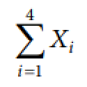 <p>indicates that the summation is to start with x<span style="color: rgb(189, 193, 198)">₁</span></p>