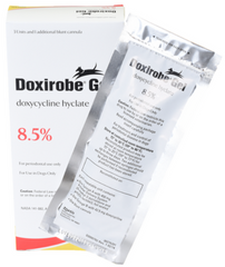 <p>Doxycycline</p>
<p>Note: This is to be applied directly to the gingiva of dogs with periodontal disease</p>