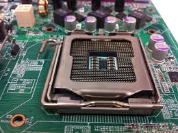 <p>the physical slot where the CPU is installed, electrical connection from CPU to the rest of the motherboard</p>
