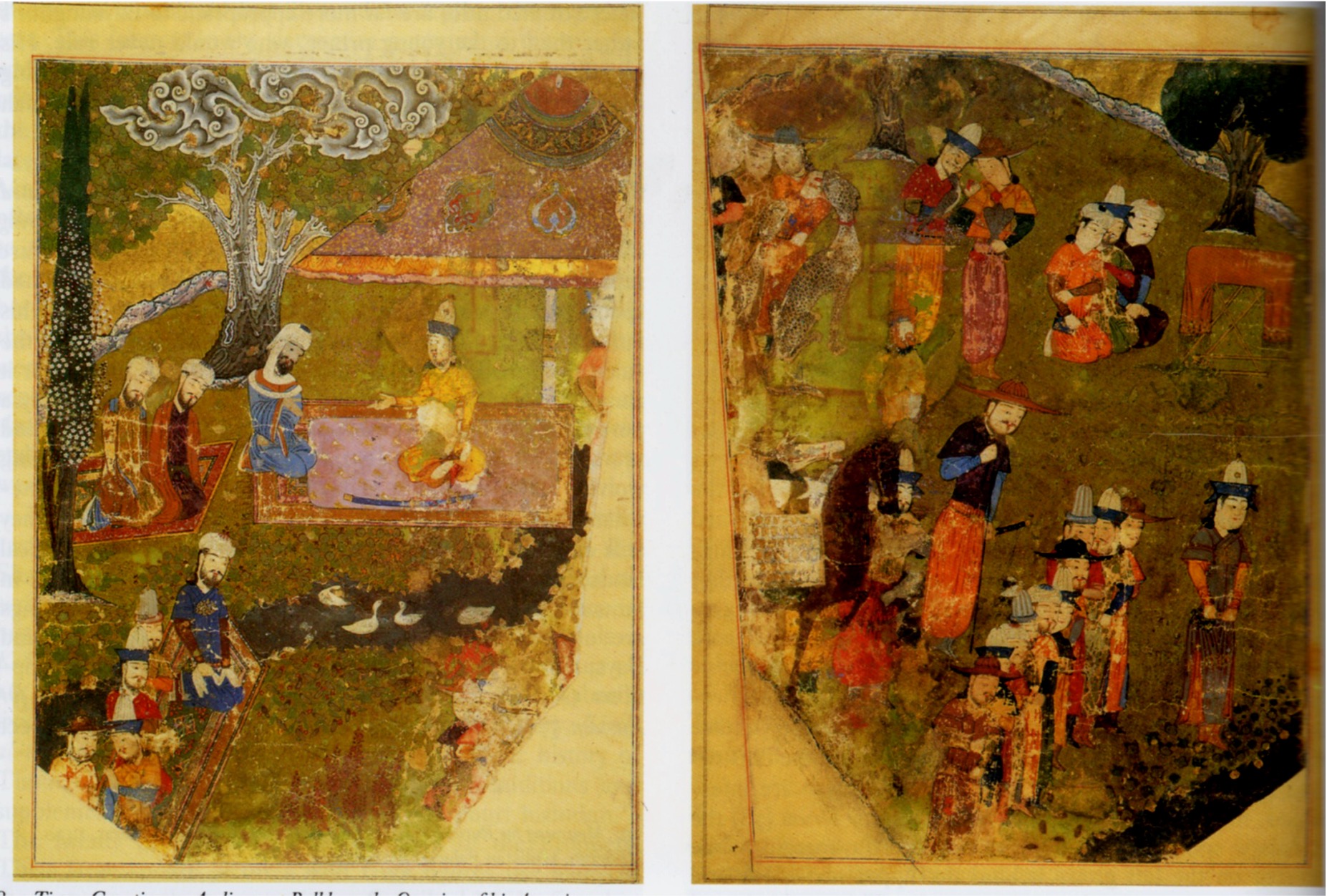 <p><em>Timur granting an Audience at Balkh</em>, (<em>Zafarname</em>), Shiraz (Iran), 1436</p>