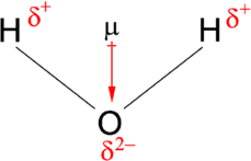<p>Atom with a higher electronegativity will be slightly negative</p><p>Atom with a smaller electronegativity will be slightly positive</p>